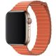 Koženkový remienok Leather Loop pre Apple Watch (42/44/45mm) Sunset Orange