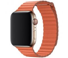 Koženkový remienok Leather Loop pre Apple Watch (38/40/41mm) Sunset Orange