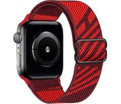 Scrunchie remienok pre Apple Watch (38/40/41mm) Black Red