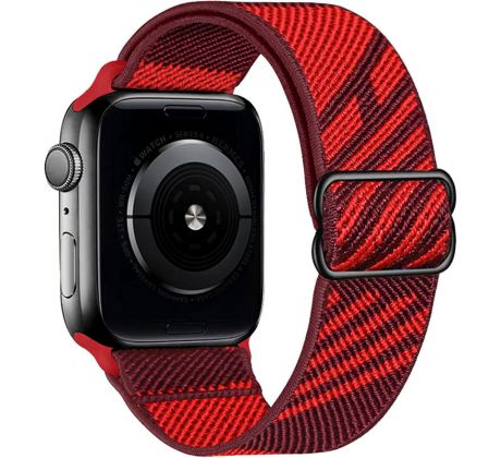 Scrunchie remienok pre Apple Watch (38/40/41mm) Dark Red - Red