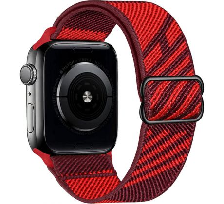 Scrunchie remienok pre Apple Watch (42/44/45mm) Dark Red - Red