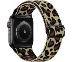 Scrunchie remienok pre Apple Watch (42/44/45mm) Light Leopard