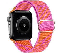 Scrunchie remienok pre Apple Watch (42/44/45mm) Orange Pink