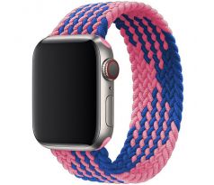 Remienok pre Apple Watch (38/40/41mm) Elastic Nylon, veľkosť 135-150mm - Blue Pink