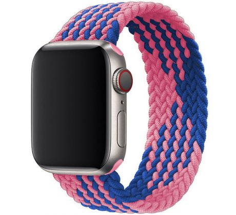 Remienok pre Apple Watch (38/40/41mm) Elastic Nylon, veľkosť 135-150mm - Blue Pink