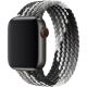 Remienok pre Apple Watch (42/44/45mm) Elastic Nylon, veľkosť 150-165mm - Black Clever