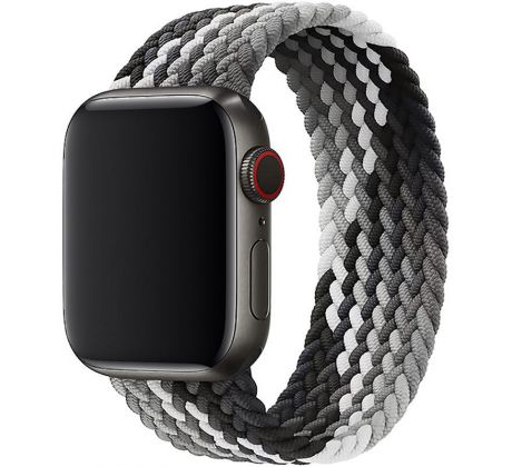 Remienok pre Apple Watch (38/40/41mm) Elastic Nylon, veľkosť 150-165mm - Black Clever
