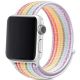 Nylonový remienok pre Apple Watch (42/44/45mm) Eatch White Rainbow 