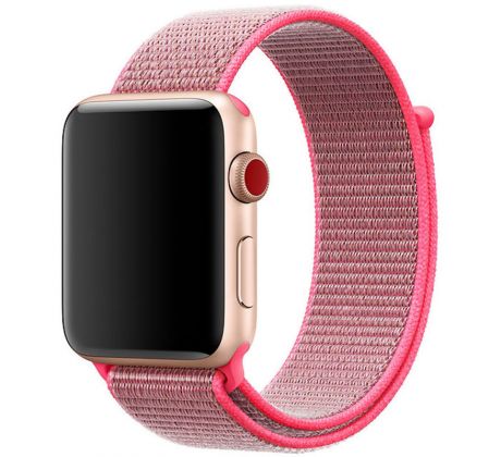 Nylonový remienok pre Apple Watch (42/44/45mm) Hot Pink