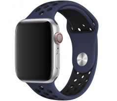 Remienok pre Apple Watch (42/44/45mm) Sport, midnight blue-black (veľkosť L)