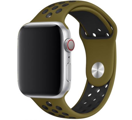 Remienok pre Apple Watch (38/40/41mm) Sport, olive-flak (veľkosť L)