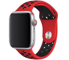 Remienok pre Apple Watch (38/40/41mm) Sport, red-black (veľkosť L)