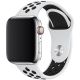 Remienok pre Apple Watch (42/44/45mm) Sport, white-black (veľkosť L)