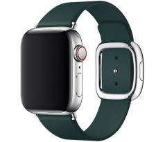 Kožený remienok Magnetic Closure pre Apple Watch (42/44/45mm) Green