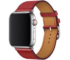 Kožený remienok pre Apple Watch (42/44/45mm) Red