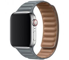 Koženkový remienok Leather Link pre Apple Watch (38/40/41mm) Dark Gray
