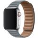 Koženkový remienok Leather Link pre Apple Watch (42/44/45mm) Dark Gray