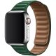 Koženkový remienok Leather Link pre Apple Watch (38/40/41mm) Ink Green