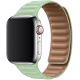 Koženkový remienok Leather Link pre Apple Watch (42/44/45mm) Green