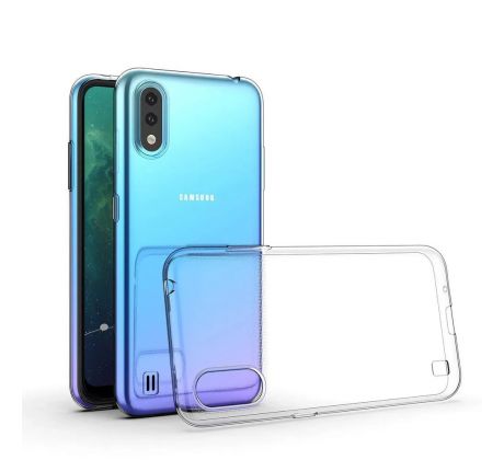 Samsung Galaxy A01 - Priesvitný ultratenký silikónový kryt