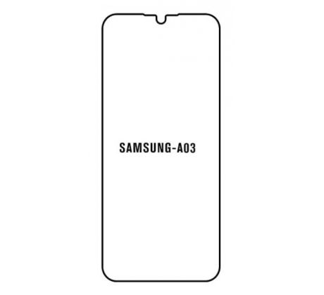 Hydrogel - ochranná fólia - Samsung Galaxy A03 - typ výrezu 2