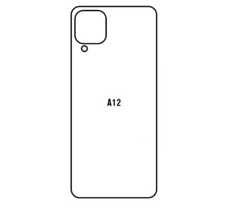 Hydrogel - zadná ochranná fólia - Samsung Galaxy A12 - typ výrezu 4
