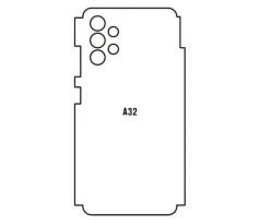 Hydrogel - zadná ochranná fólia - Samsung Galaxy A32 4G  - typ výrezu 2