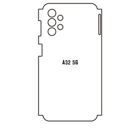Hydrogel - zadná ochranná fólia - Samsung Galaxy A32 5G - typ výrezu 2