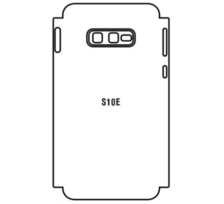 Hydrogel - zadná ochranná fólia - Samsung Galaxy S10e - typ výrezu 3