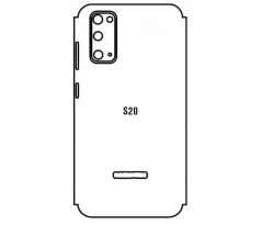 Hydrogel - zadná ochranná fólia - Samsung Galaxy S20 - typ výrezu 4