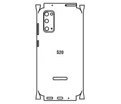 Hydrogel - zadná ochranná fólia - Samsung Galaxy S20 - typ výrezu 2