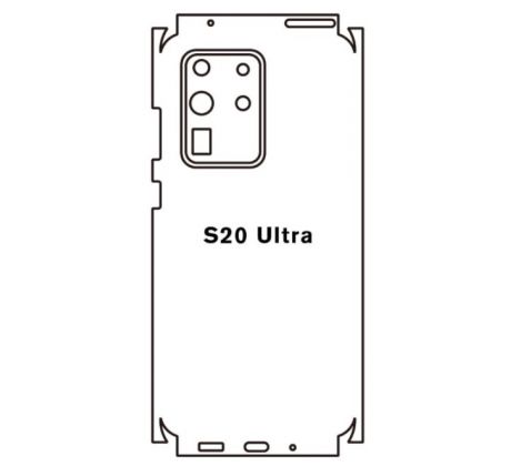 Hydrogel - ochranná fólia - Samsung Galaxy S20 Ultra - typ výrezu 4
