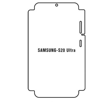 Hydrogel - ochranná fólia - Samsung Galaxy S20 Ultra - typ výrezu 3