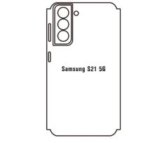 Hydrogel - zadná ochranná fólia - Samsung Galaxy S21 - typ výrezu 2