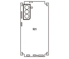 Hydrogel - zadná ochranná fólia - Samsung Galaxy S21 - typ výrezu 3