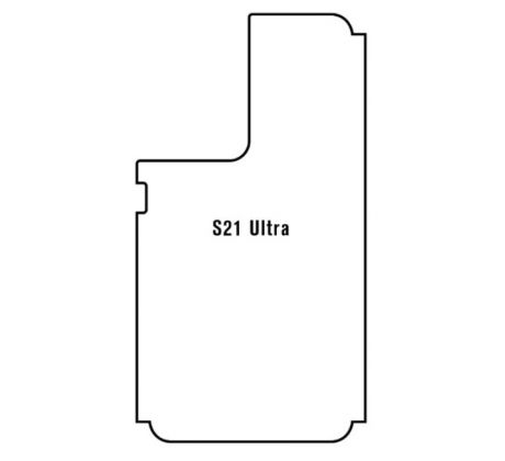 Hydrogel - zadná ochranná fólia - Samsung Galaxy S21 Ultra 5G - typ výrezu 2