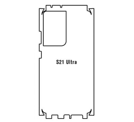 Hydrogel - zadná ochranná fólia - Samsung Galaxy S21 Ultra 5G - typ výrezu 3