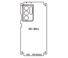 Hydrogel - zadná ochranná fólia - Samsung Galaxy S21 Ultra 5G - typ výrezu 4