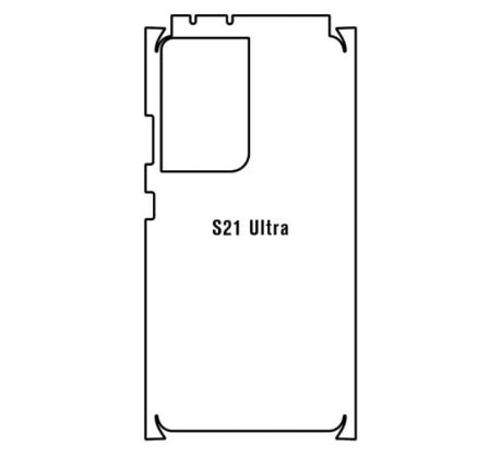 Hydrogel - zadná ochranná fólia - Samsung Galaxy S21 Ultra 5G - typ výrezu 5