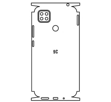 Hydrogel - zadná ochranná fólia - Xiaomi Redmi 9C - typ výrezu 2