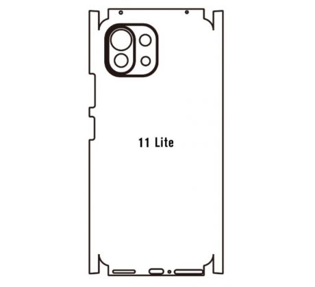 Hydrogel - zadná ochranná fólia - Xiaomi Mi 11 Lite/Mi 11 Lite 5G - typ výrezu 2