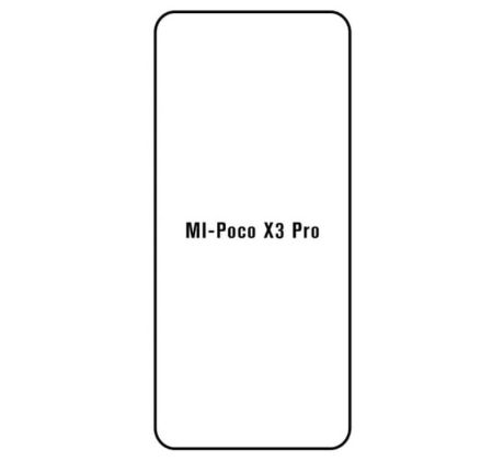 Hydrogel - ochranná fólia - Xiaomi Poco X3 Pro - typ výrezu 2