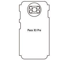 Hydrogel - zadná ochranná fólia - Xiaomi Poco X3 Pro - typ výrezu 2