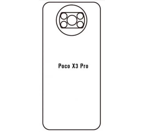 Hydrogel - zadná ochranná fólia - Xiaomi Poco X3 Pro - typ výrezu 4