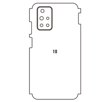 Hydrogel - zadná ochranná fólia - Xiaomi Redmi 10 - typ výrezu 3