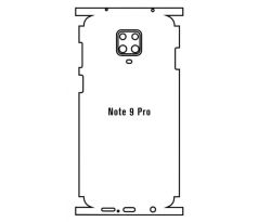 Hydrogel - zadná ochranná fólia - Xiaomi Redmi Note 9 Pro - typ výrezu 2