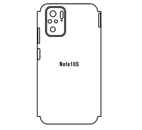 Hydrogel - zadná ochranná fólia - Xiaomi Redmi Note 10S - typ výrezu 4