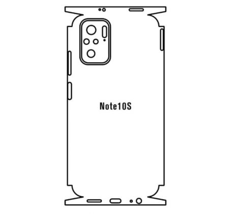 Hydrogel - zadná ochranná fólia - Xiaomi Redmi Note 10S - typ výrezu 6