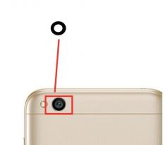 Náhradné sklo zadnej kamery - Xiaomi Redmi 5A