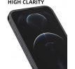 5D Hybrid ochranné sklo iPhone 12 Pro Max s vystúpenými okrajmi - čierne